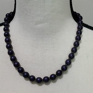 Purple Beaded Necklace